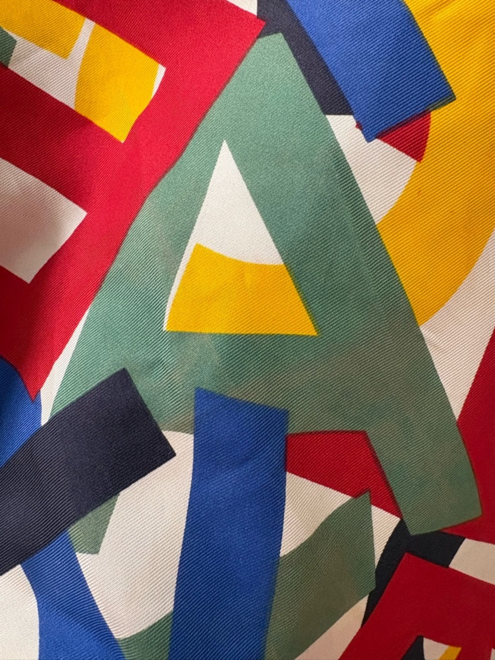 CHANEL Silk Scarf “Alphabet Soup” Ultra Rare UNICORN! - Picture 8 of 13